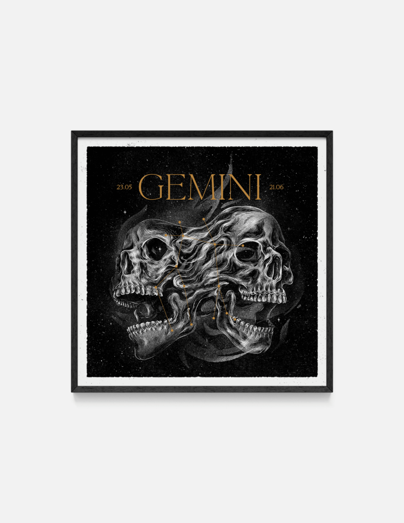 Plakat GEMINI 32×32 cm