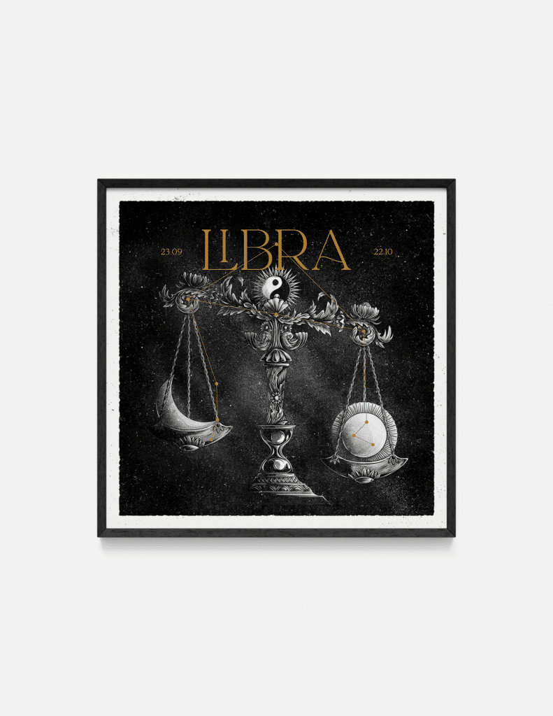 Plakat LIBRA 32×32 cm