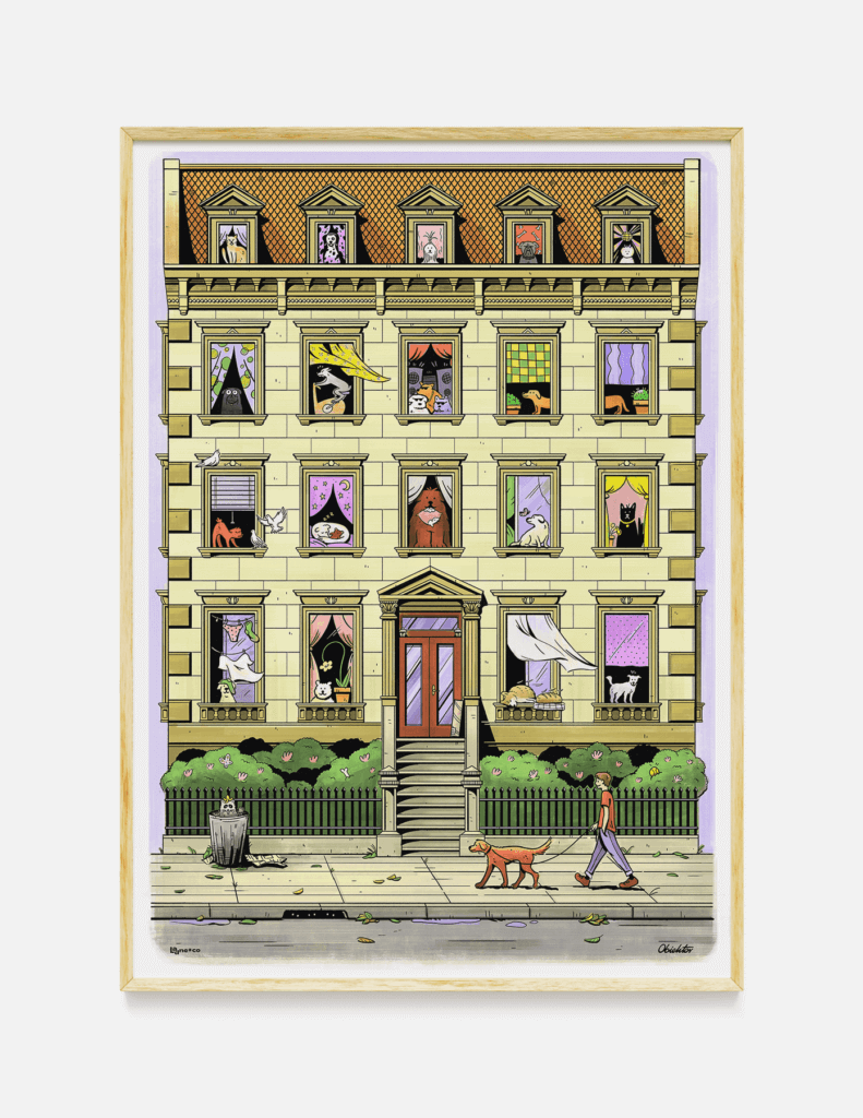 Plakat PIESKI W OKIENKACH 50×70 cm