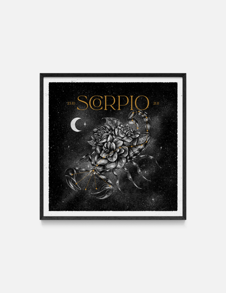 Plakat SCORPIO 32×32 cm