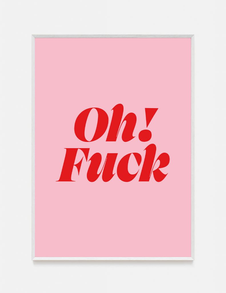 plakat OH FUCK