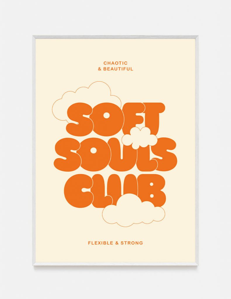 plakat SOFT SOULS CLUB
