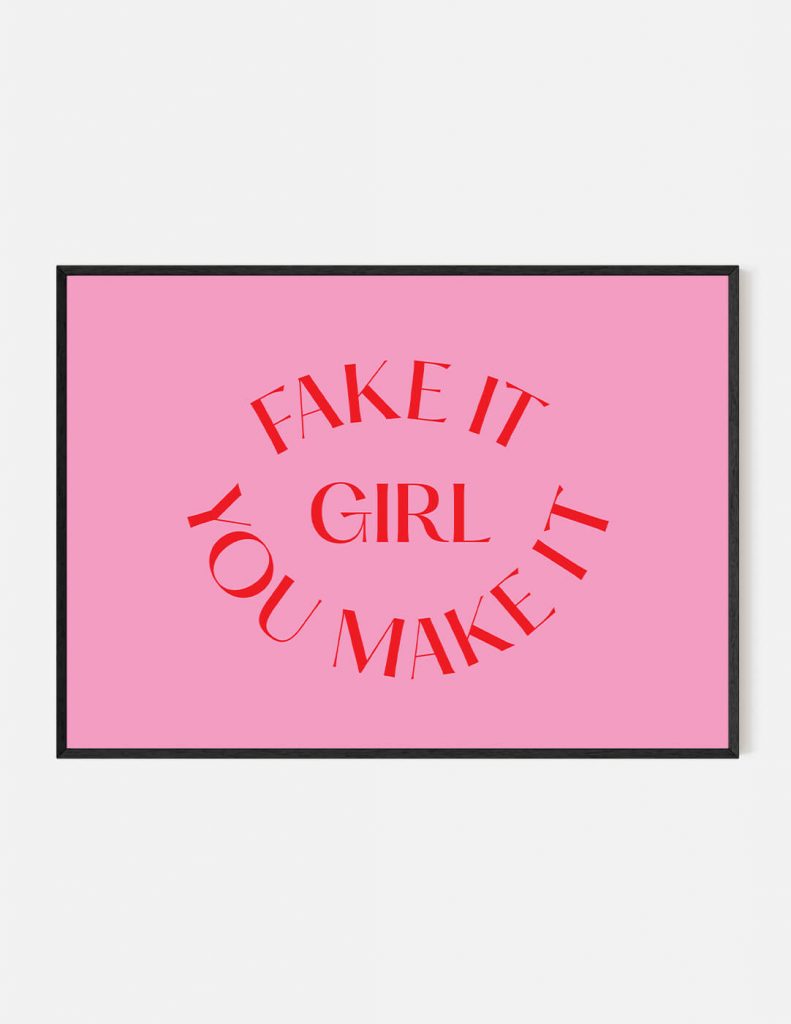 plakat FAKE IT