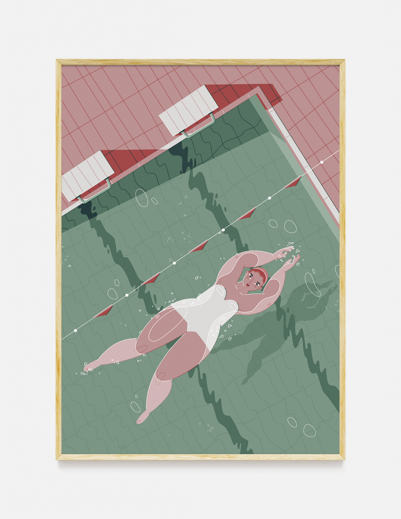 plakat PŁYWACZKA