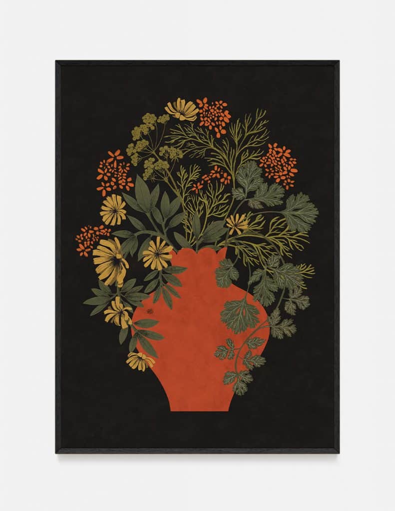 plakat ORANGE VASE