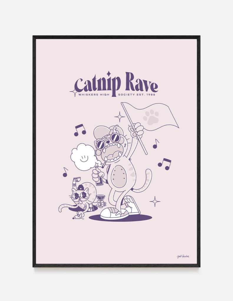 plakat CATNIP RAVE