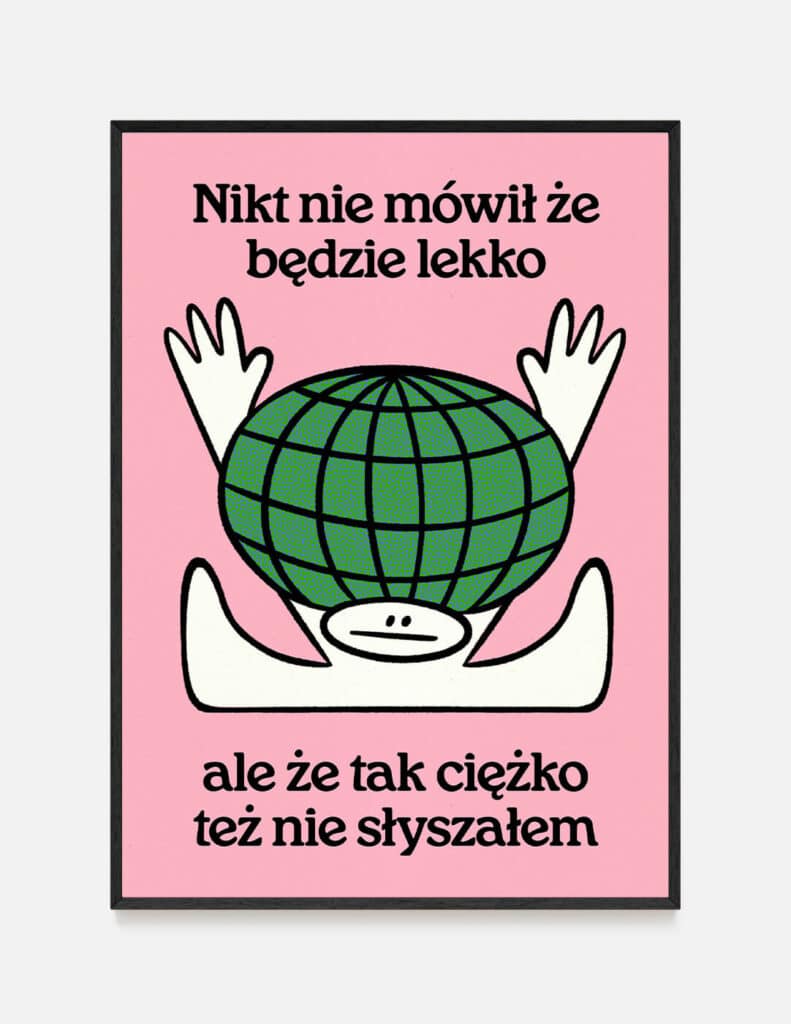 plakat NIKT NIE MÓWIŁ, ŻE BĘDZIE ŁATWO