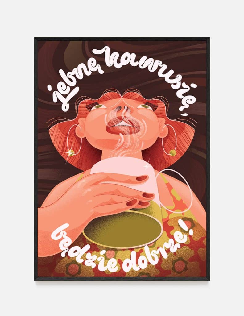 plakat JEBNĘ KAWUSIĘ