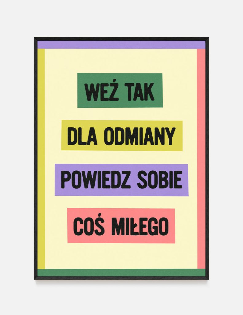 plakat COŚ MIŁEGO