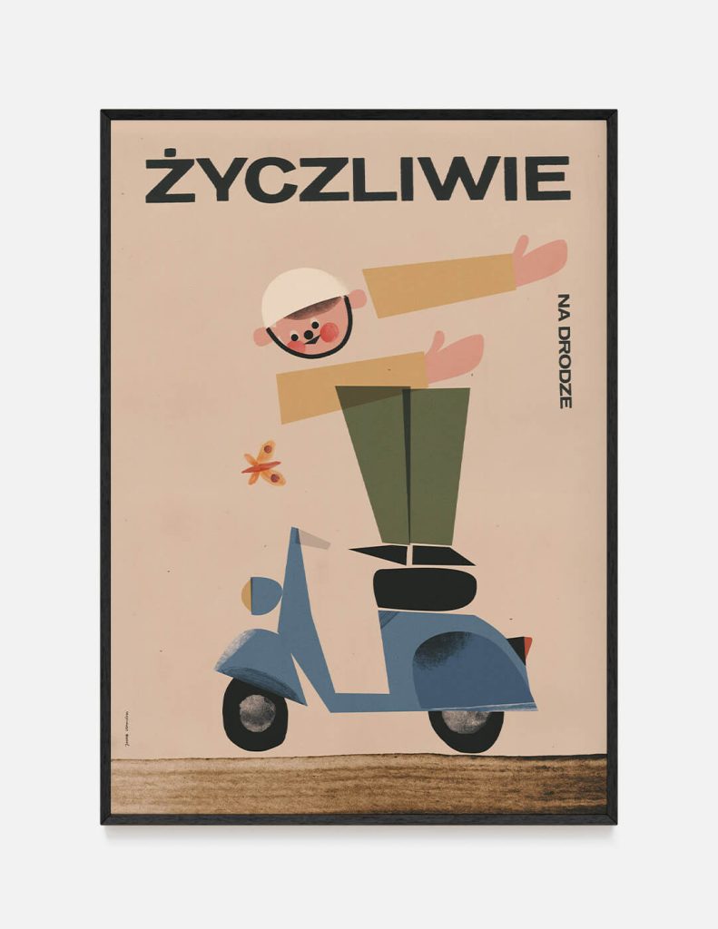Plakat ŻYCZLIWIE NA DRODZE