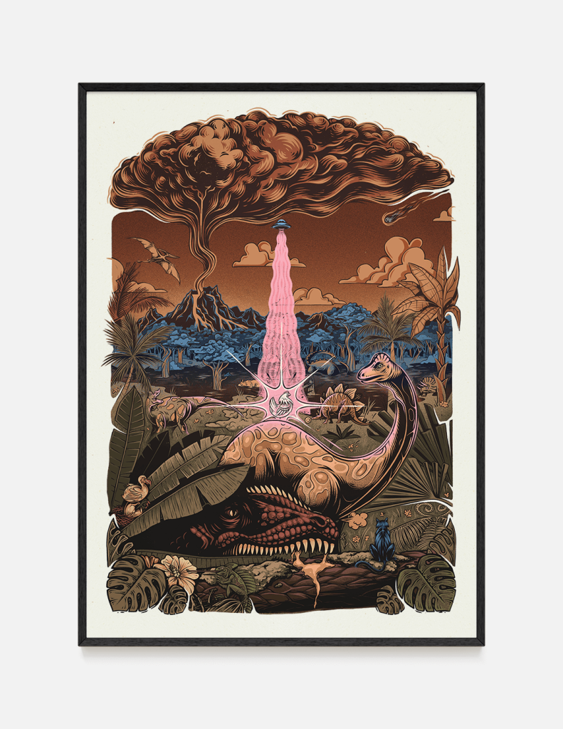 plakat DINOZAURY