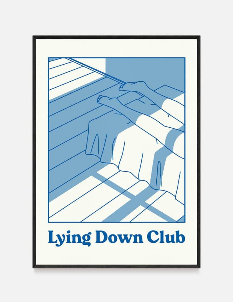 Plakat LYING DOWN CLUB