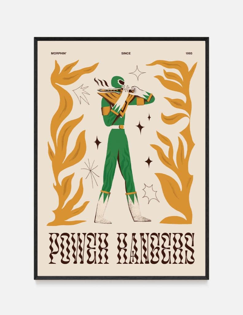 Plakat POWER RANGERS ZIELONY