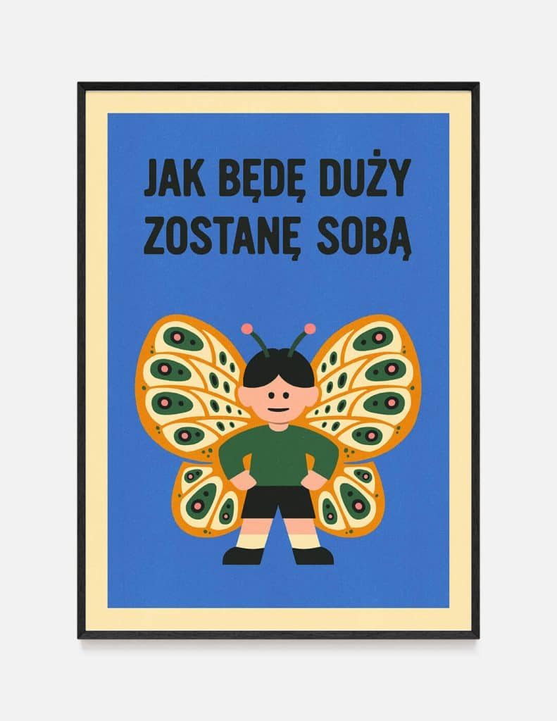 plakat ZOSTANĘ SOBĄ – męski