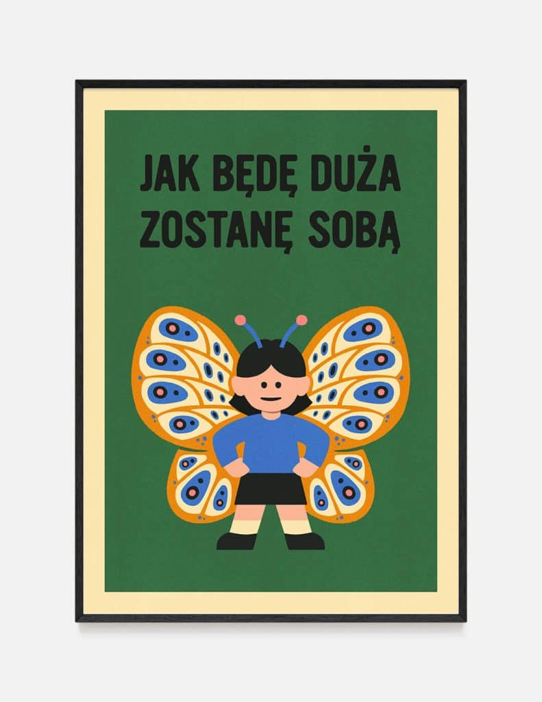 plakat ZOSTANĘ SOBĄ – damski