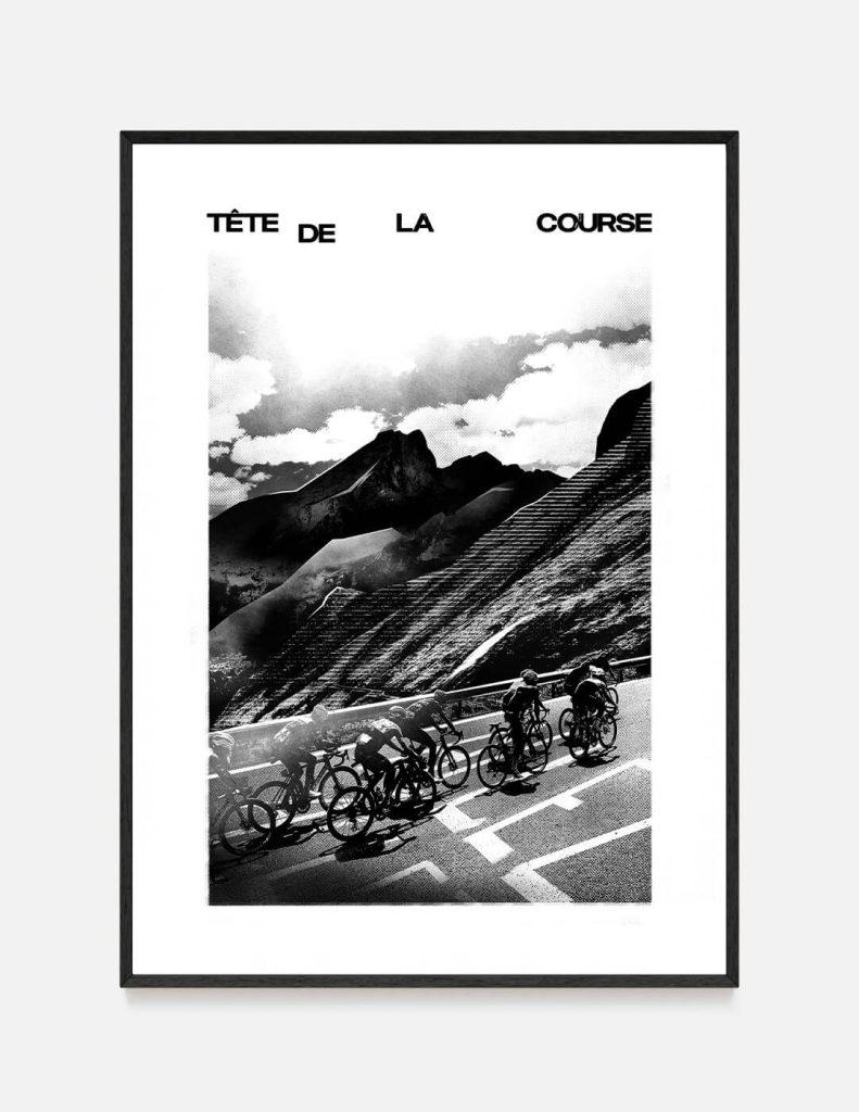 Plakat rowerowy TETE DE LA COURSE
