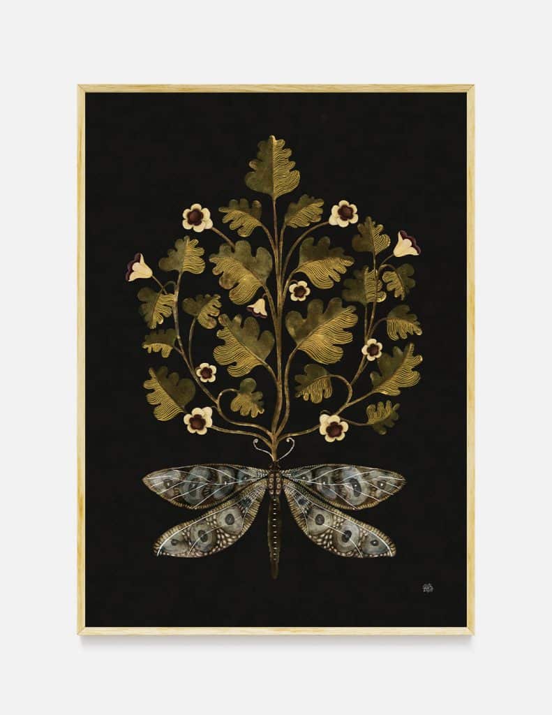 plakat DRAGONFLY AND STRANGE TREE