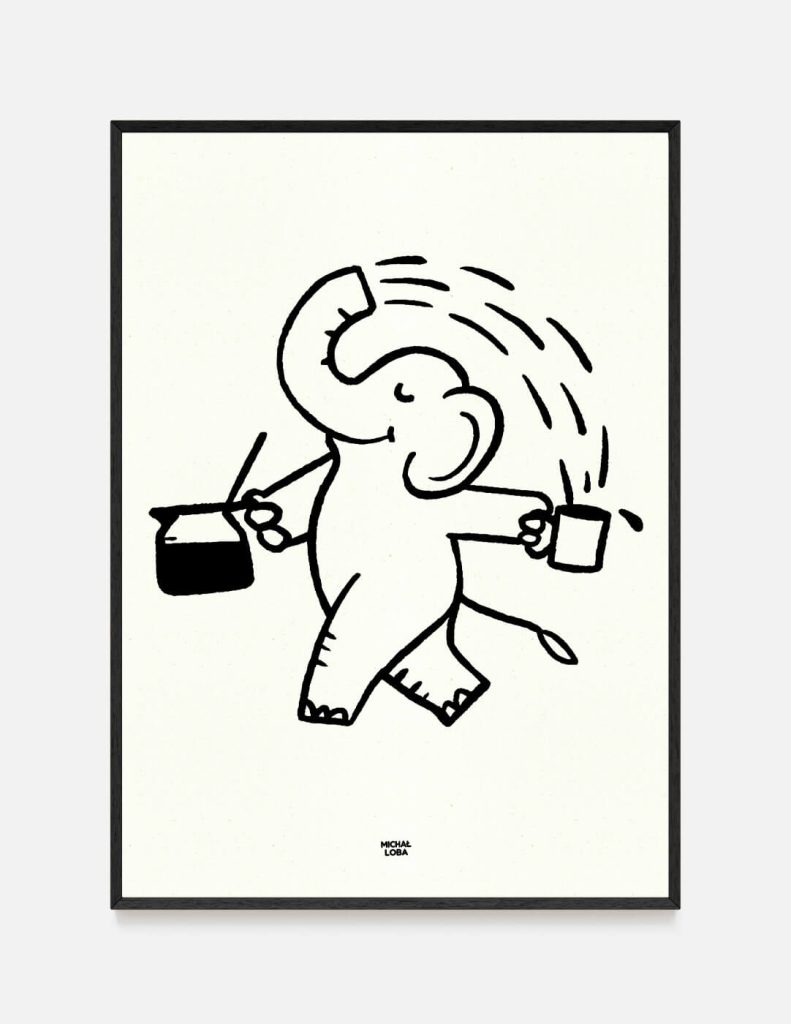 Plakat COFFEE ELEPHANT