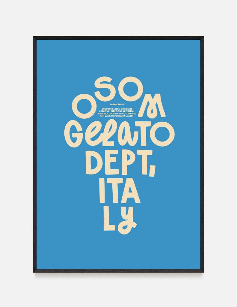 plakat GELATO BLUE