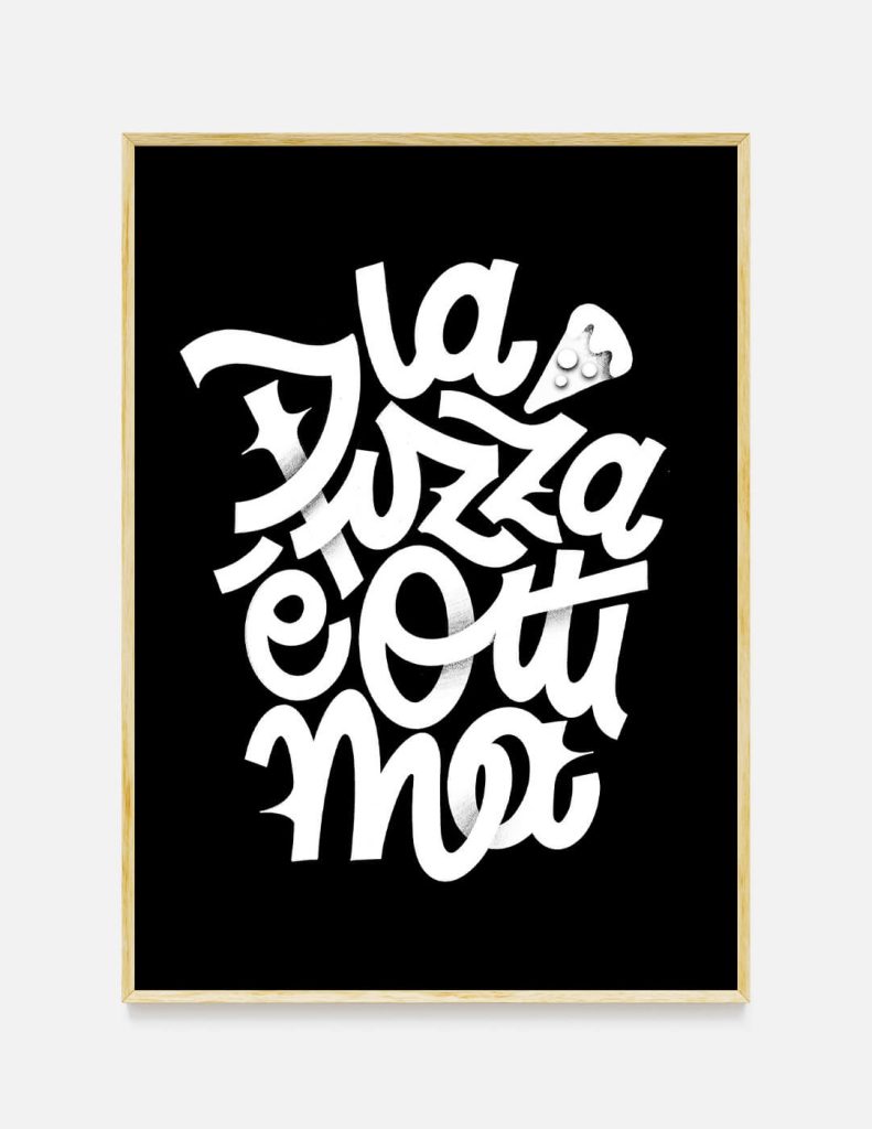 plakat PIZZA IS AWESOME