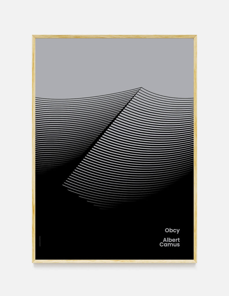 plakat OBCY A. Camus 50×70 cm