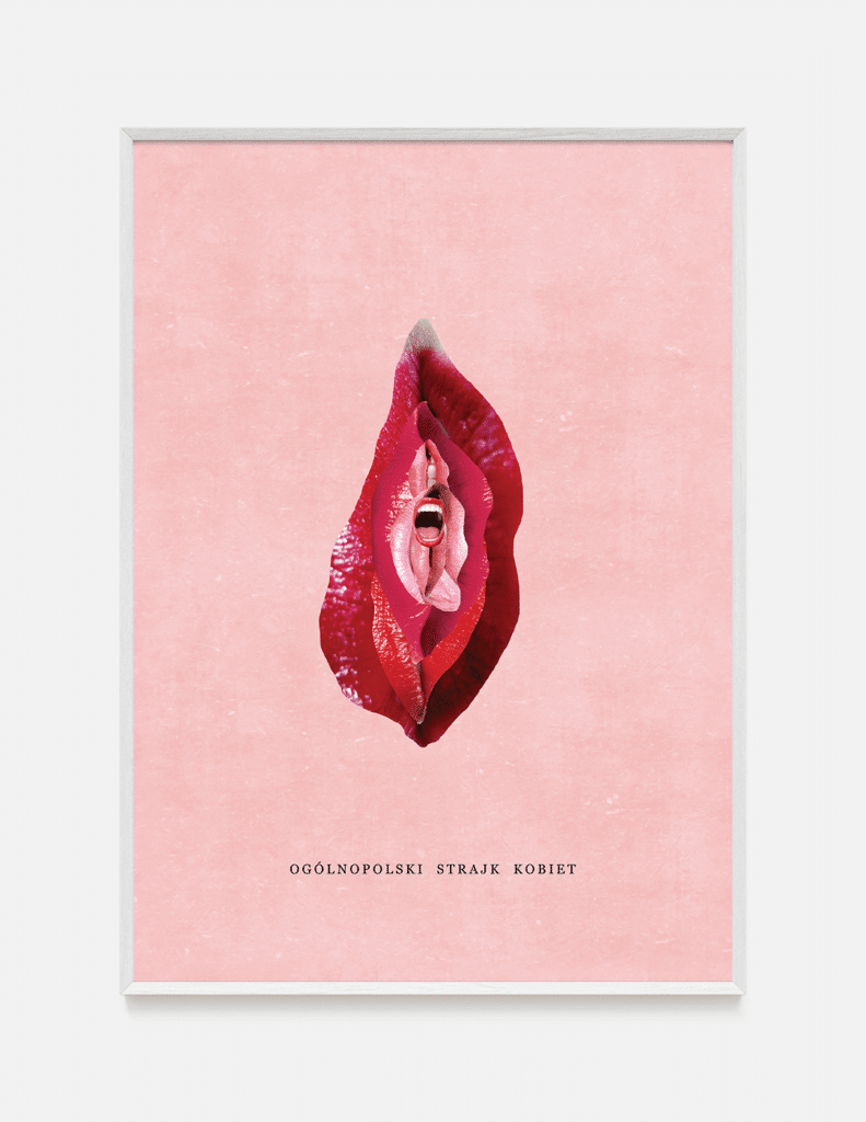 plakat OGÓLNOPOLSKI STRAJK KOBIET