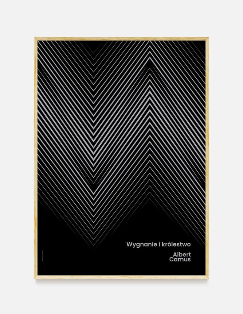 plakat WYGNANIE I KRÓLESTWO A. Camus 50×70 cm