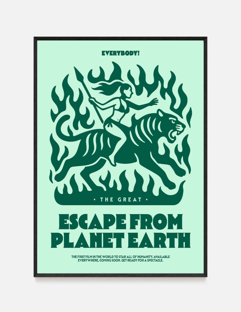 plakat ESCAPE FROM PLANET EARTH