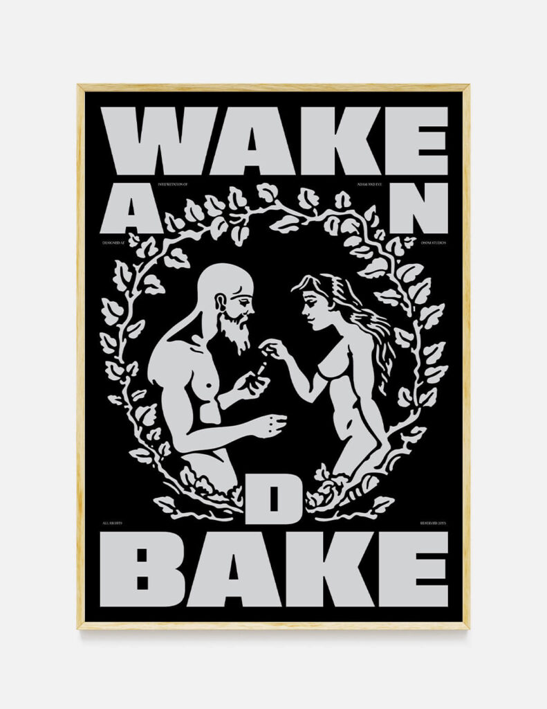 plakat WAKE AND BAKE