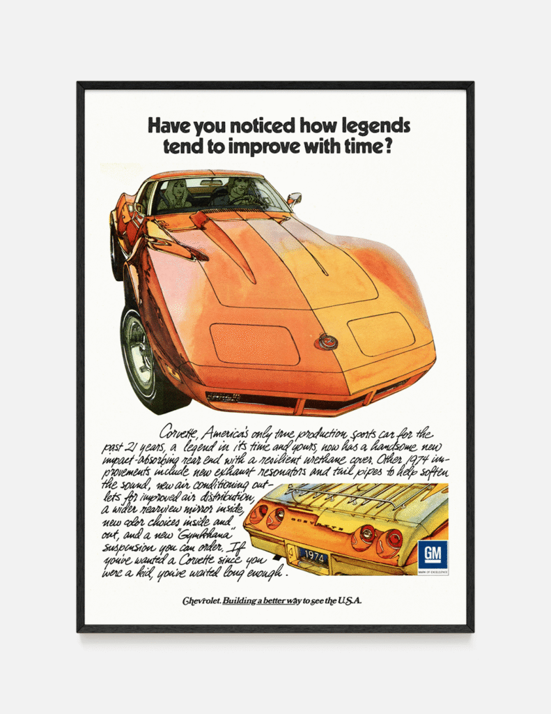 plakat Chevrolet Corvette