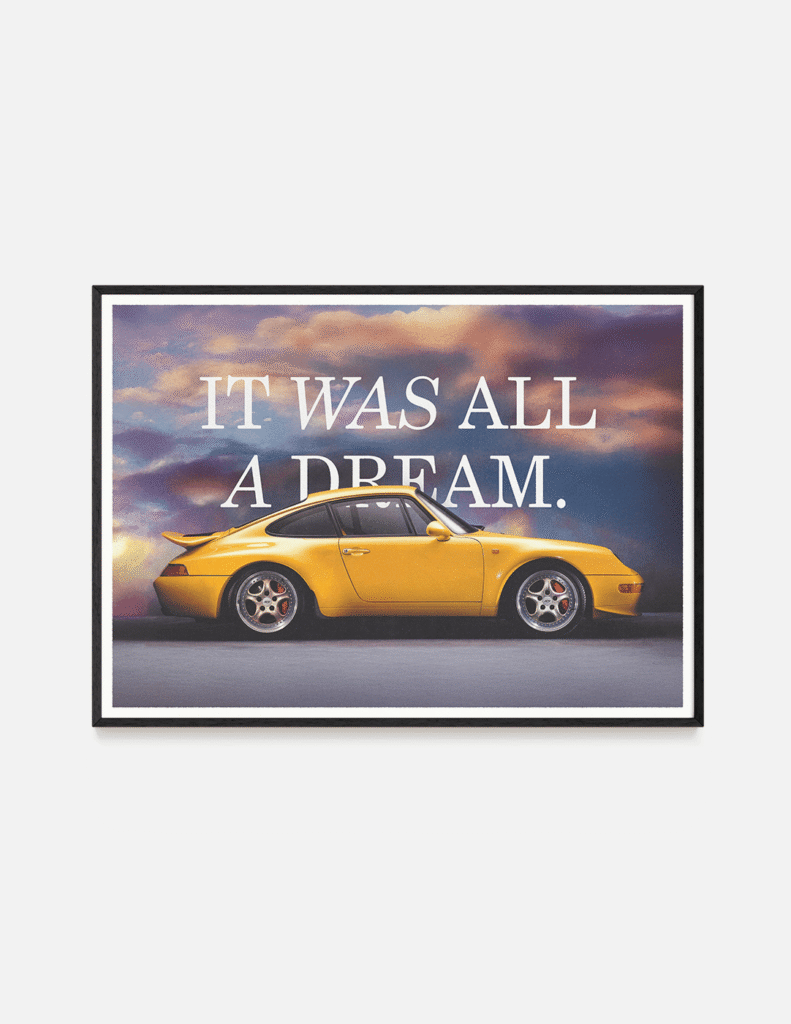 plakat Porsche 911 Yellow