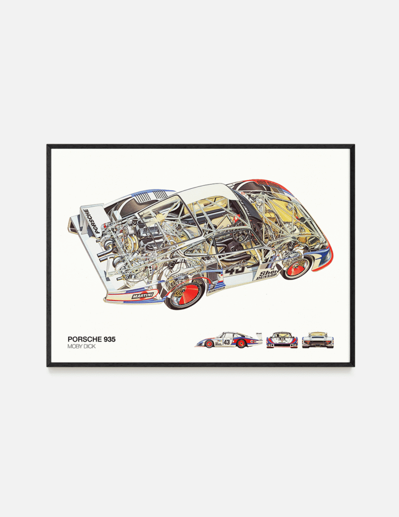 plakat Porsche 935 Mobydick