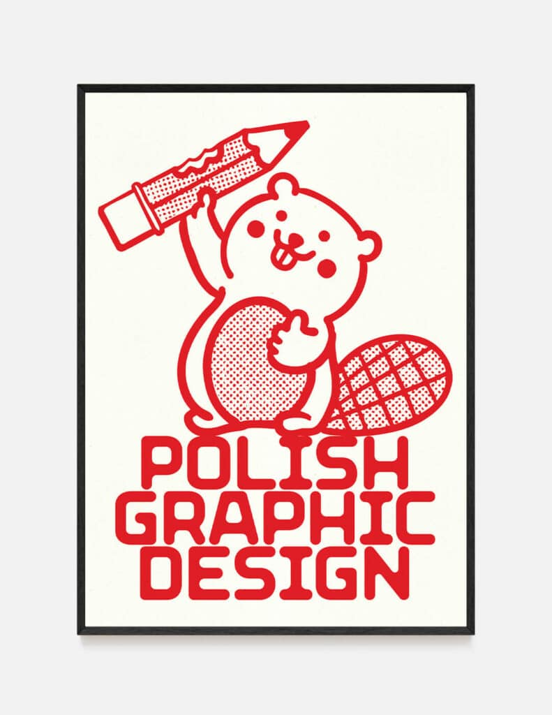 Plakat POLISH GRAPHIC DESIGN biały